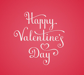 Happy Valentine's Day lettering
