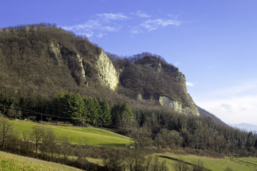 Obraz premium Cliffs of Oltrepo Pavese. Color image