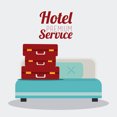 Hotel design, vector illustration.