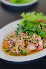 spicy minced pork
