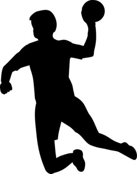 Handball Player Silhouette