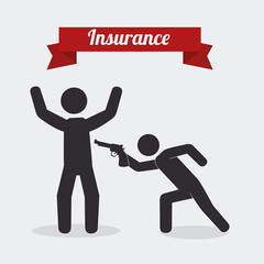 Insurance design, vector illustration.