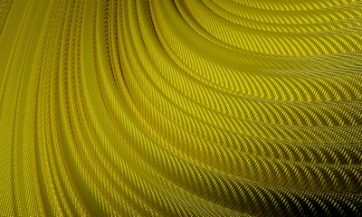Foto auf Leinwand Gold Wave Technology Background © igor_shmel