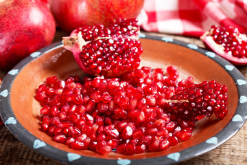 fresh pomegranate seeds