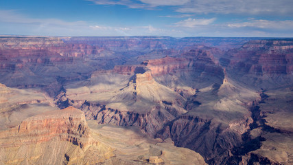 Fototapeta na wymiar Bird's eye view on the west rim of the Grand Canyon National Par
