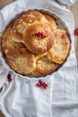 brioches with currants