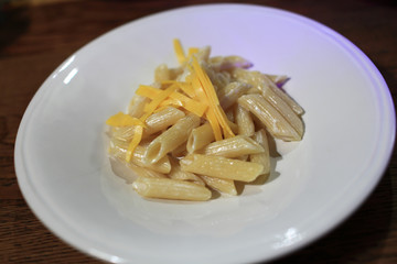 Penne with cheese