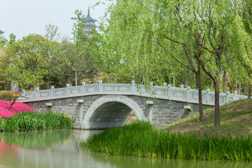 Fototapeta na wymiar Park in Yangzhou