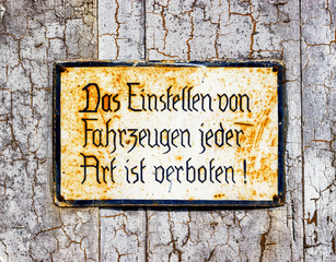old sign