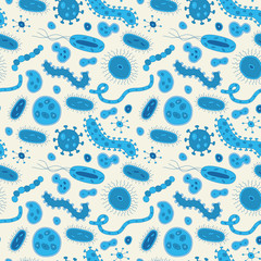 Bacteria / Germs repeat pattern