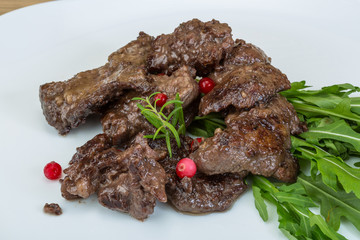 Roasted venison