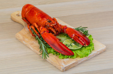 Boiled lobster