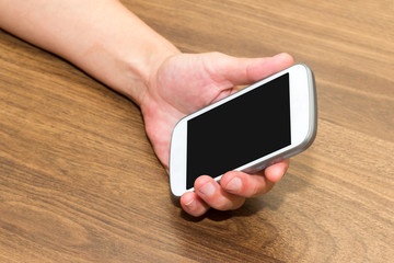 Hand Holding Smart Phone