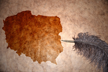 Vintage Poland map © luzitanija