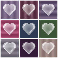 Valentine background with heart bubble