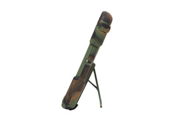 Tablet computer in a military case. khaki