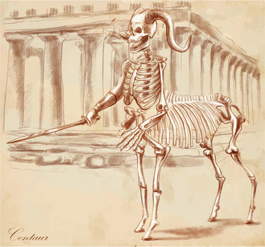 An hand drawn vector, converted: Centaur