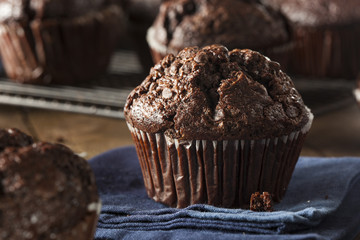Homemade Dark Chocolate Muffins