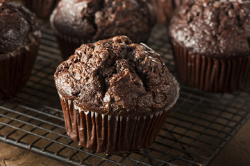 Homemade Dark Chocolate Muffins