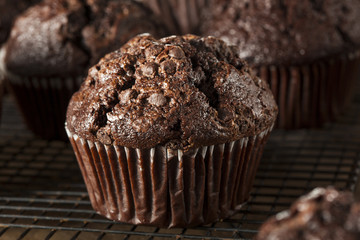 Homemade Dark Chocolate Muffins