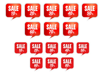 Sale tags discount - Vector
