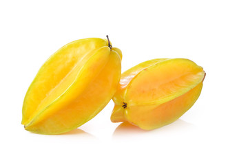 Star apple on white background