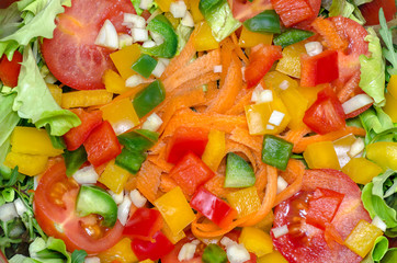 Mixed salad background