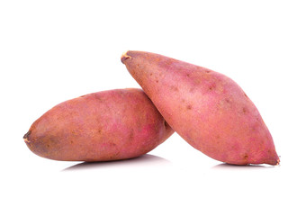 sweet potato on the white background