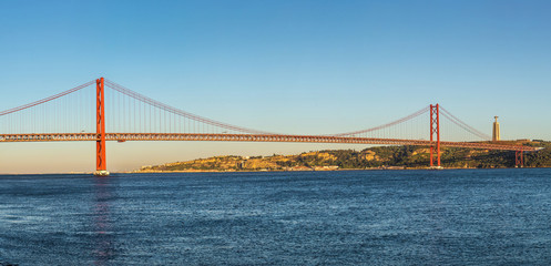 Rail bridge  in Lisbon, Portugal.