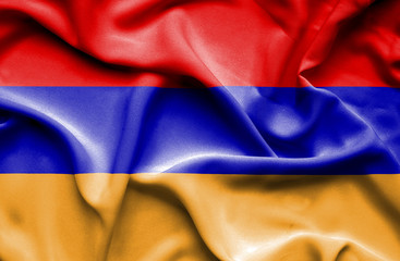 Armenia waving flag