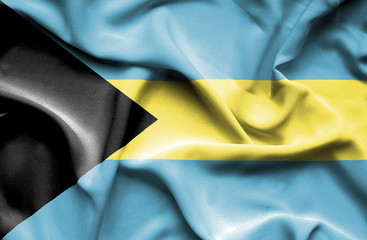 Bahamas waving flag