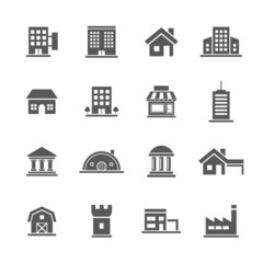 Building icons set.
