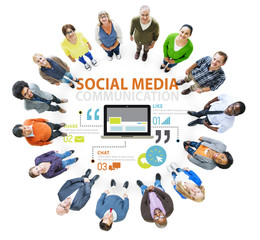 Social Media Social Networking Technology Connection Concept