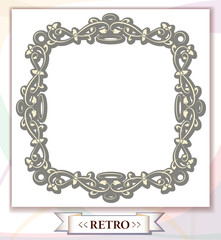 frame with retro ornament