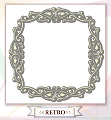 frame with retro ornament