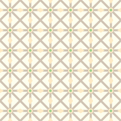 Brown Asterisk and Circle and Triangle Seamless Pattern