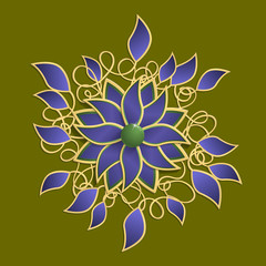 Obraz premium Abstract lotus flower