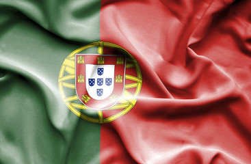 Portugal waving flag