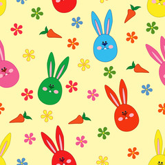 Seamless pattern with Easter motif