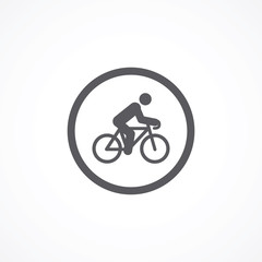 Fototapeta na wymiar Cyclist icon