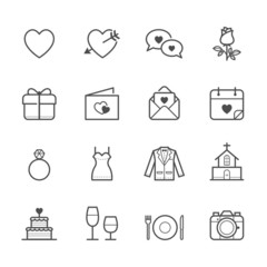 Wedding and Love Icons