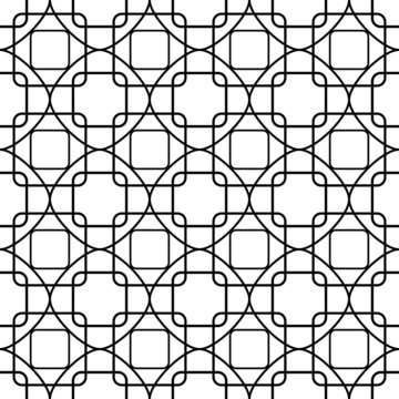 Abstract geometric monochrome pattern