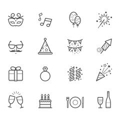 Celebration Icons and Party Icons