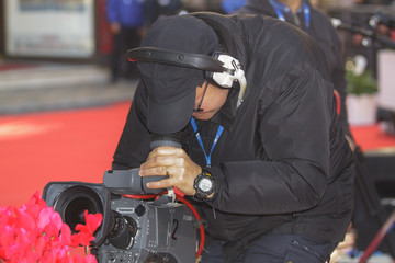 Fototapeta premium Cameraman