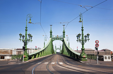 liberty bridge in budapest