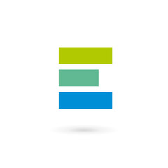 Letter E logo icon design template elements