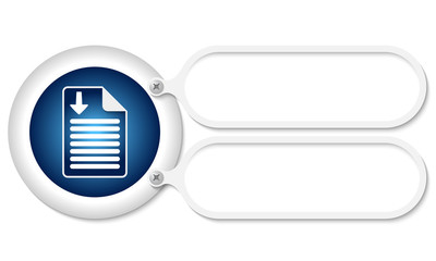 white frames and document icon and arrow