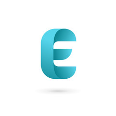 Letter E logo icon design template elements