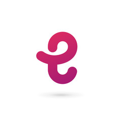 Letter E logo icon design template elements