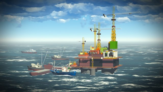 Oil rig  platform